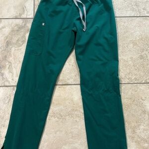 Figs Kade Cargo Scrub Pants Green Medium TALL Pants